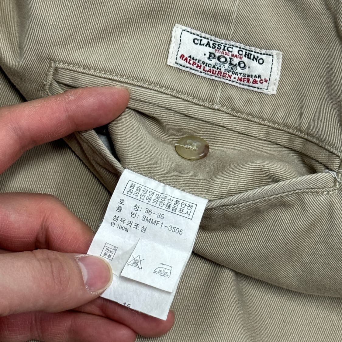 폴로랄프로렌 빈티지 투턴 치노팬츠 36 상품이미지7