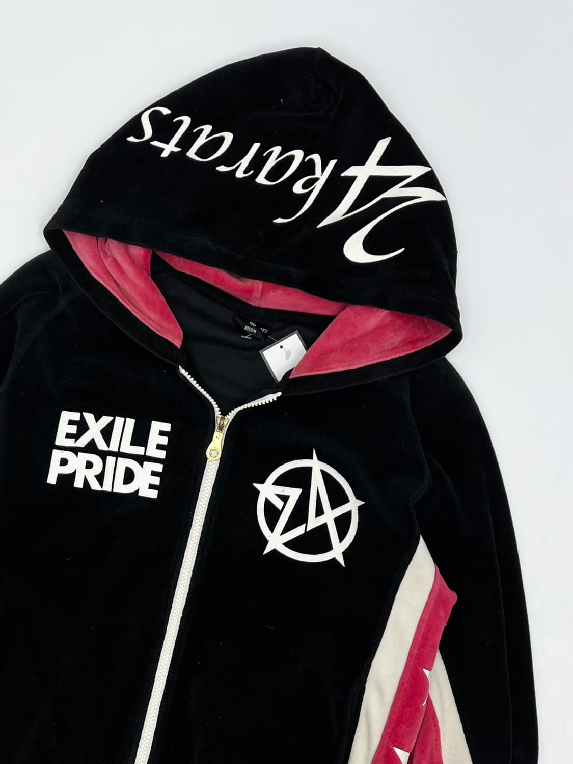 24KORTAS y2K 벨벳 후드집업 상품이미지2