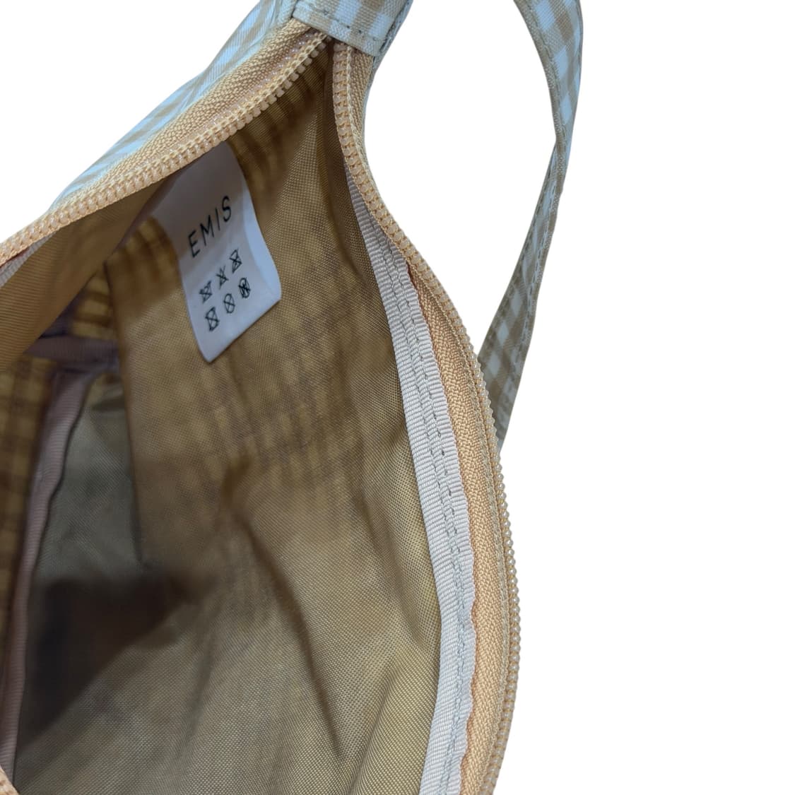 EMIS 이미스 체크 호보백 미니백 옐로우 가방 상품이미지4