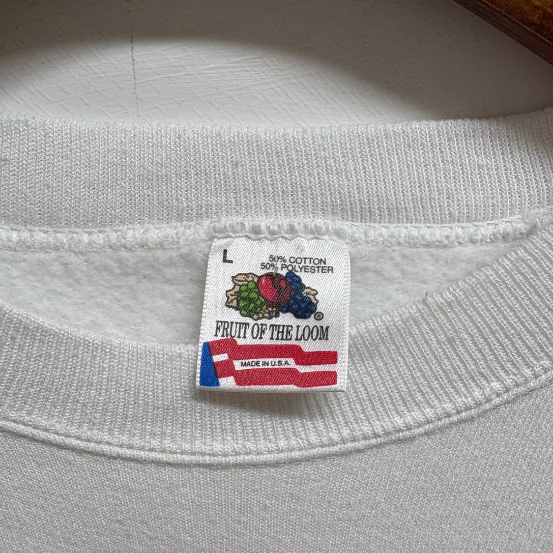Fruit of the Loom 92's USA vintage 스웻 L 상품이미지3