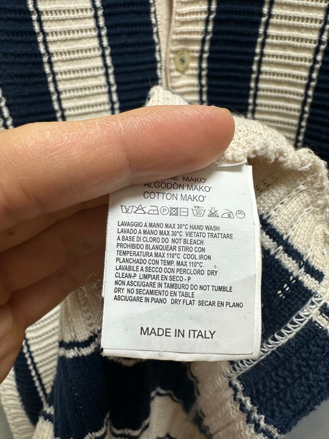 Mc lauren 맥로렌 스트라이프 니트 카라티 상품이미지5