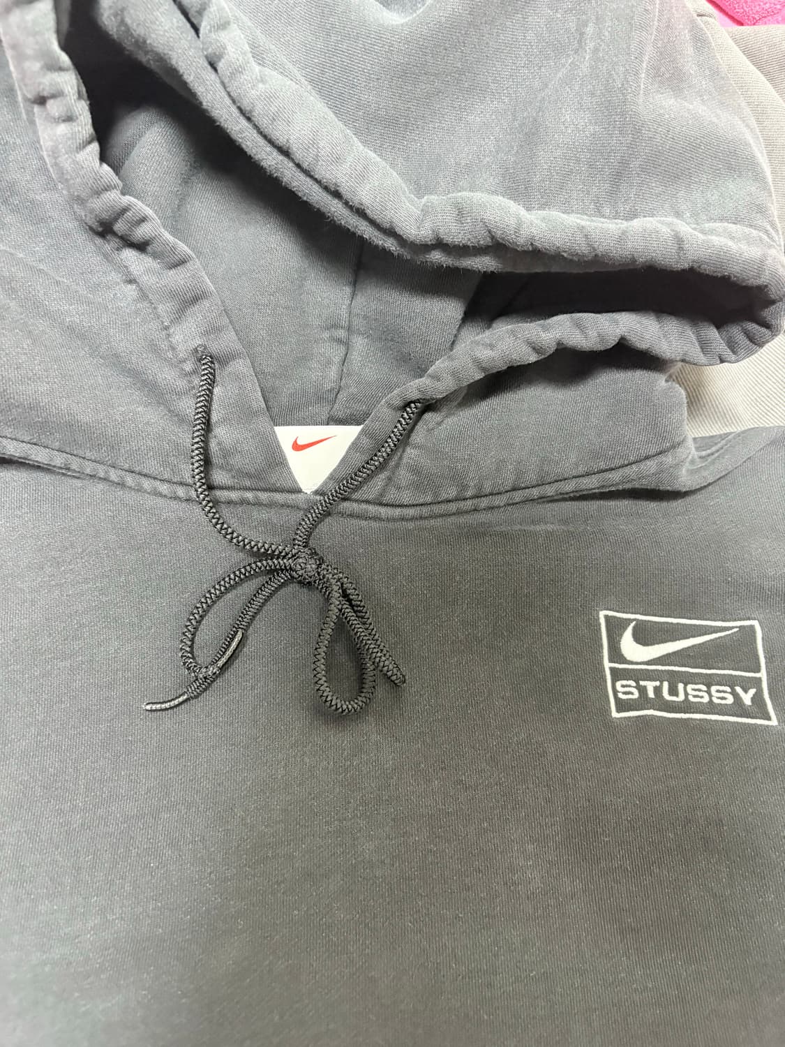 나이키 스투시 후드티 블랙 L 상품이미지6