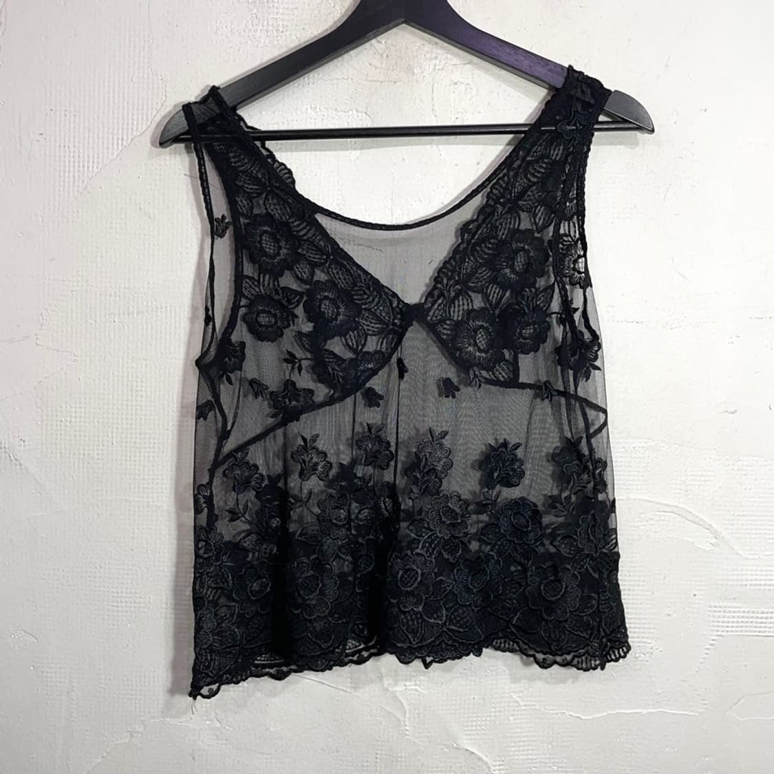 나비 자수 시스루 슬리브리스 상품이미지2