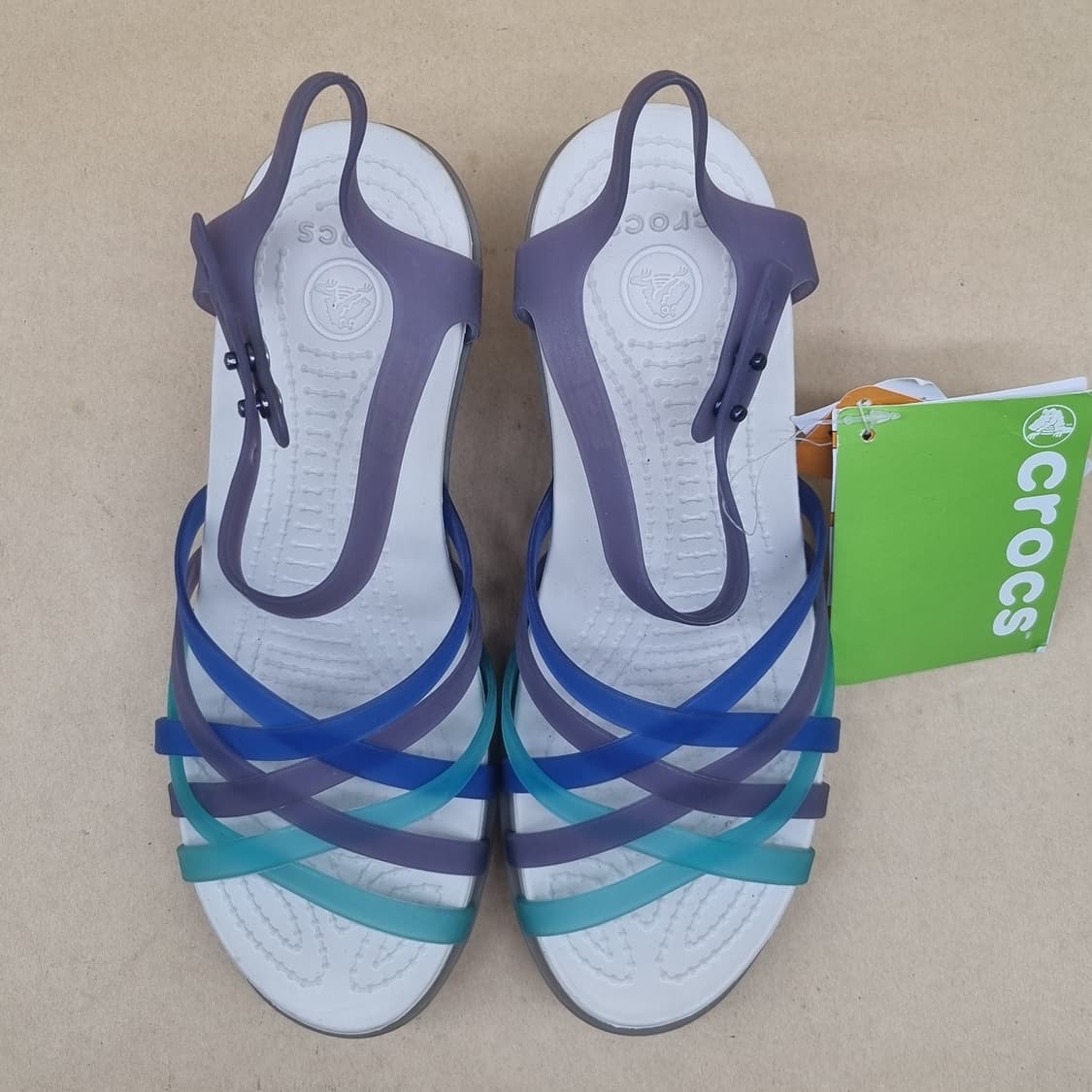 새상품 크록스 후라체 웨지 샌들 230 굽8 상품이미지2