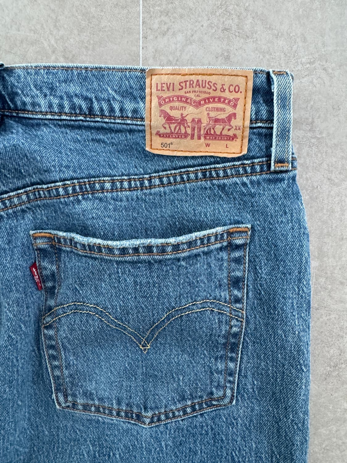 리바이스 501 오리지널 스트레이트 데님 (W32 L30) - 황금사이즈 상품이미지5