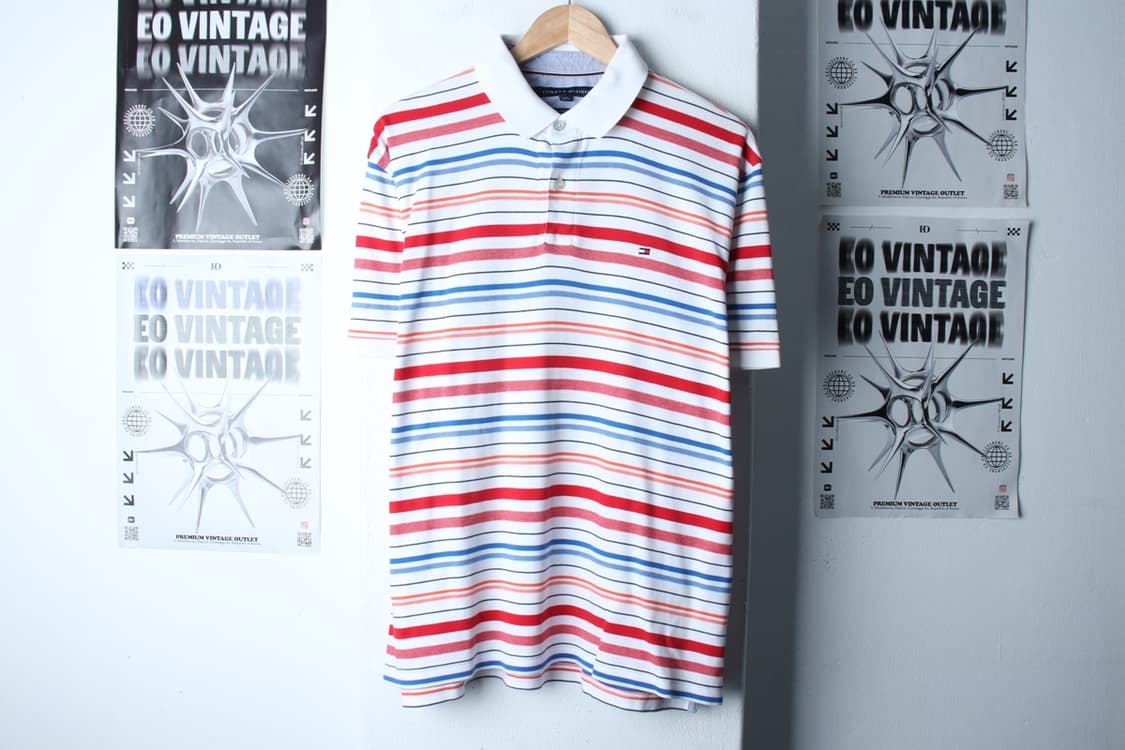 (L-2XL) 타미힐피거 반팔 카라 티셔츠 빅사이즈 올드스쿨-H30287 상품이미지2