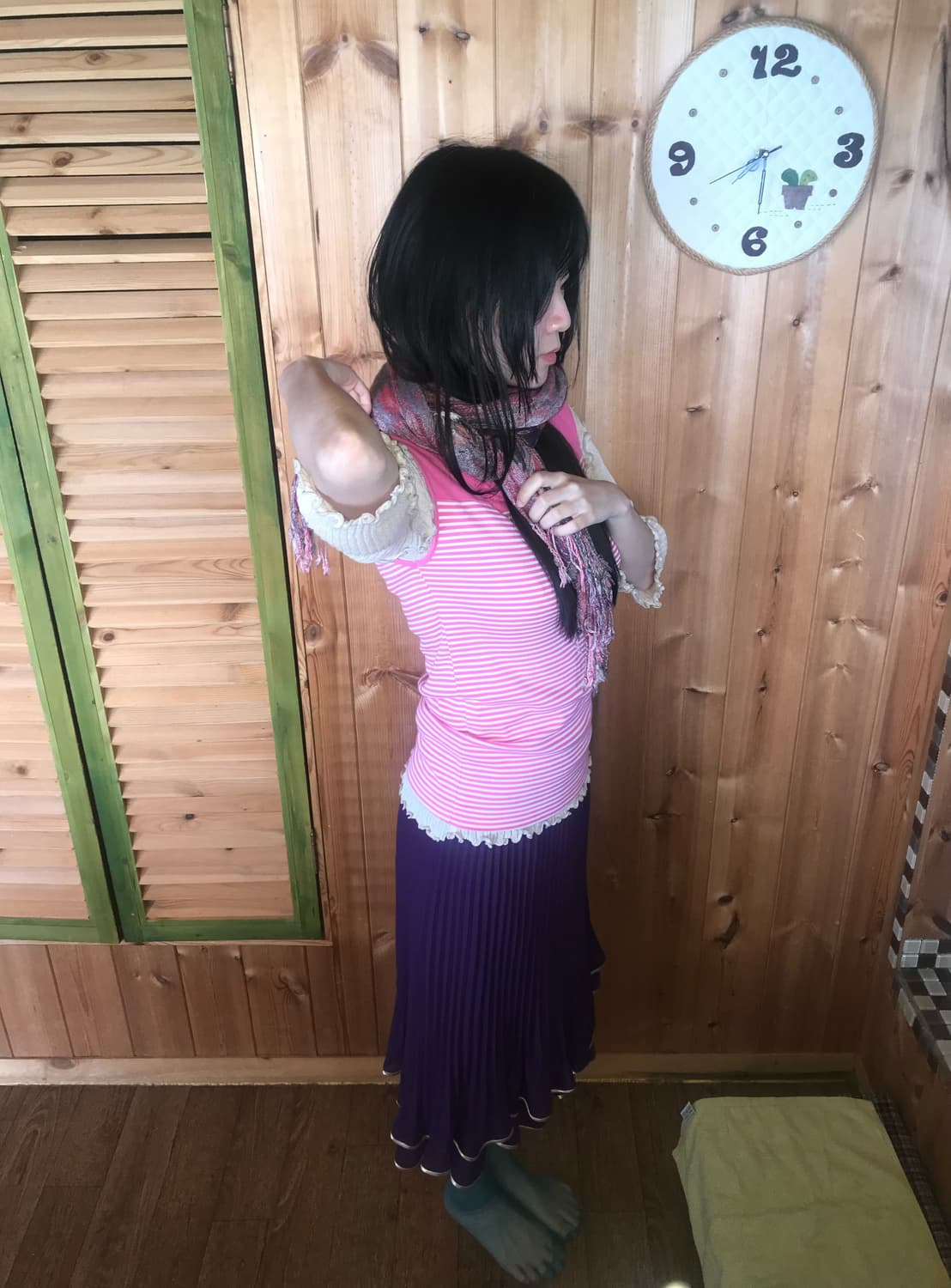 vintage beige frill top 상품이미지2