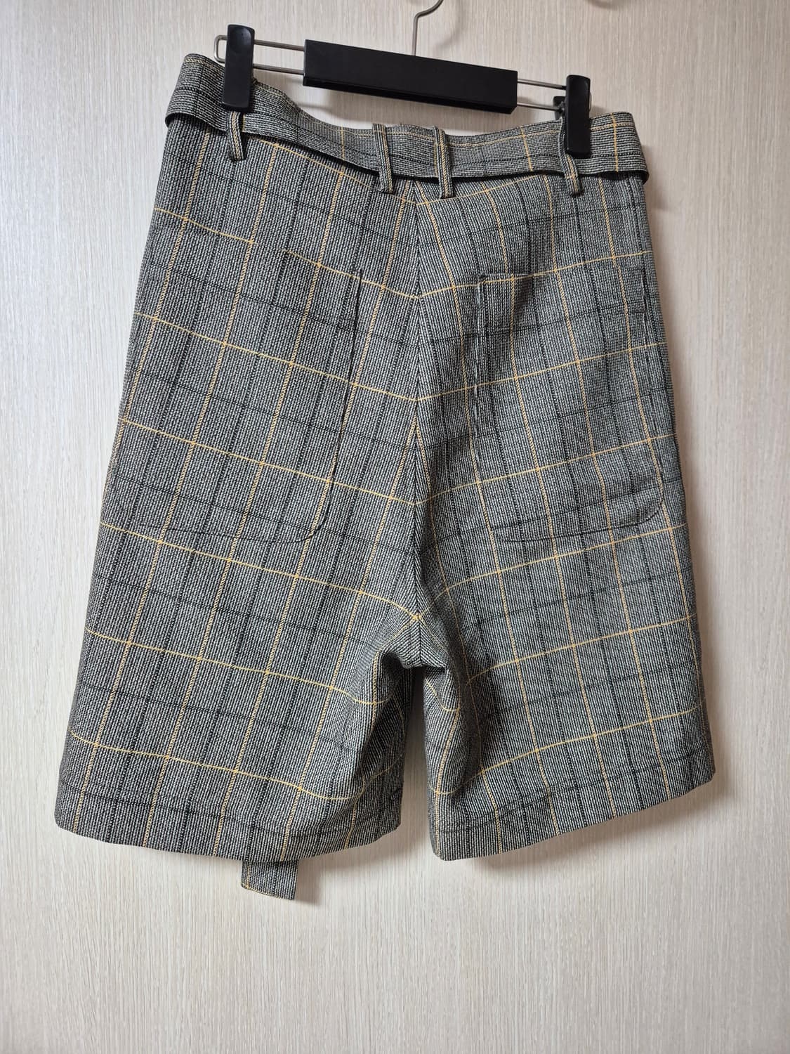 (정품) 플랜씨 팬츠 벨트 체크팬츠 반바지 36 PLAN C 상품이미지3