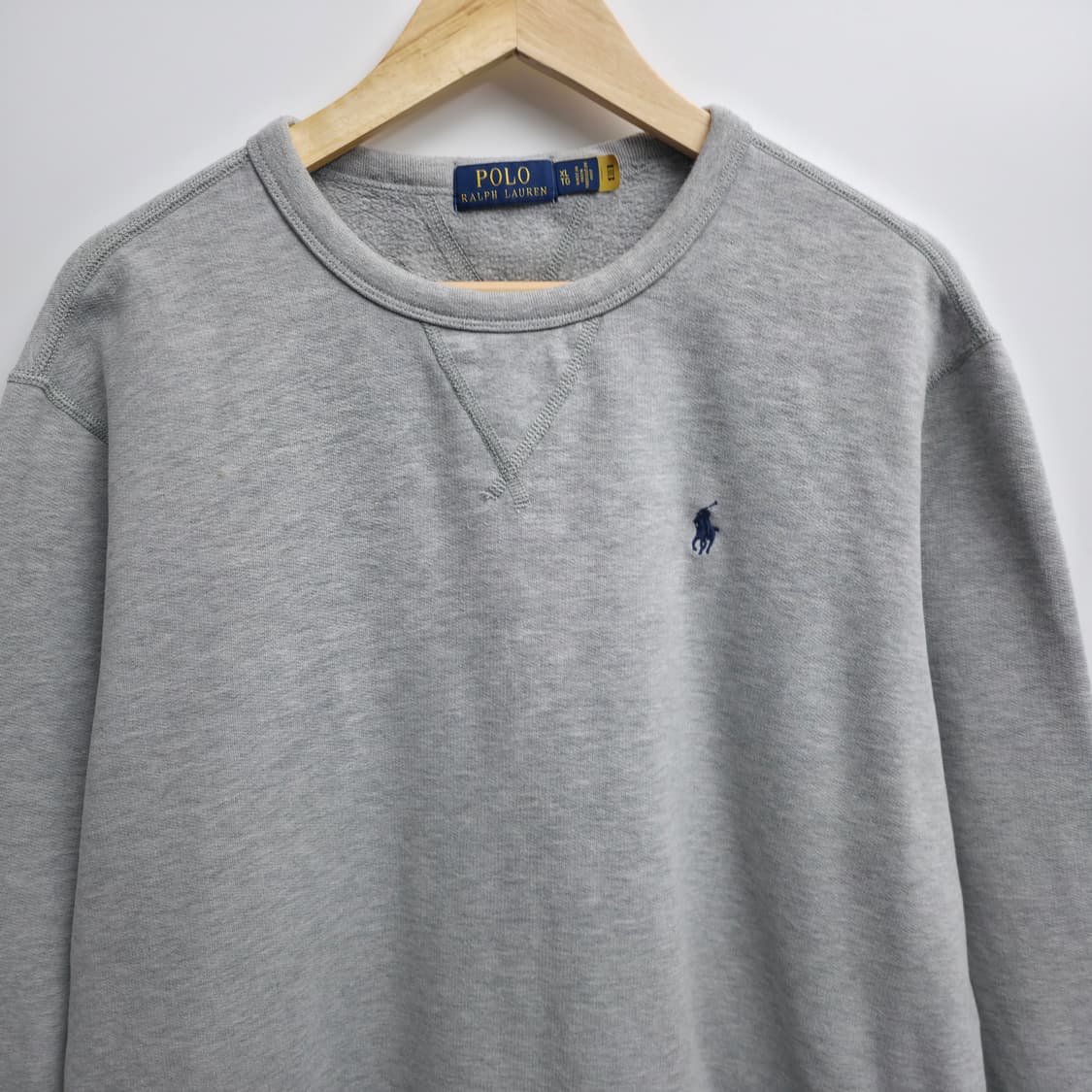 [XL] 폴로 랄프로렌 그레이 맨투맨 신형 큐알택 상품이미지2