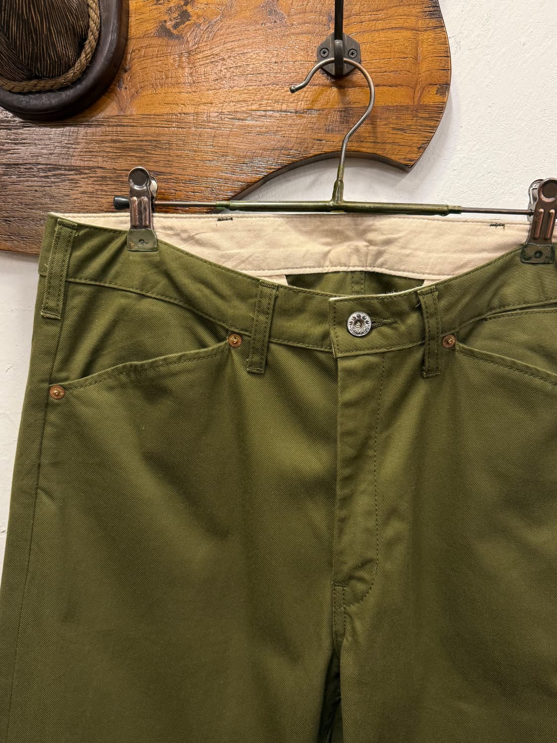 33) Momotaro Jeans Olive Green Work Pant 상품이미지6