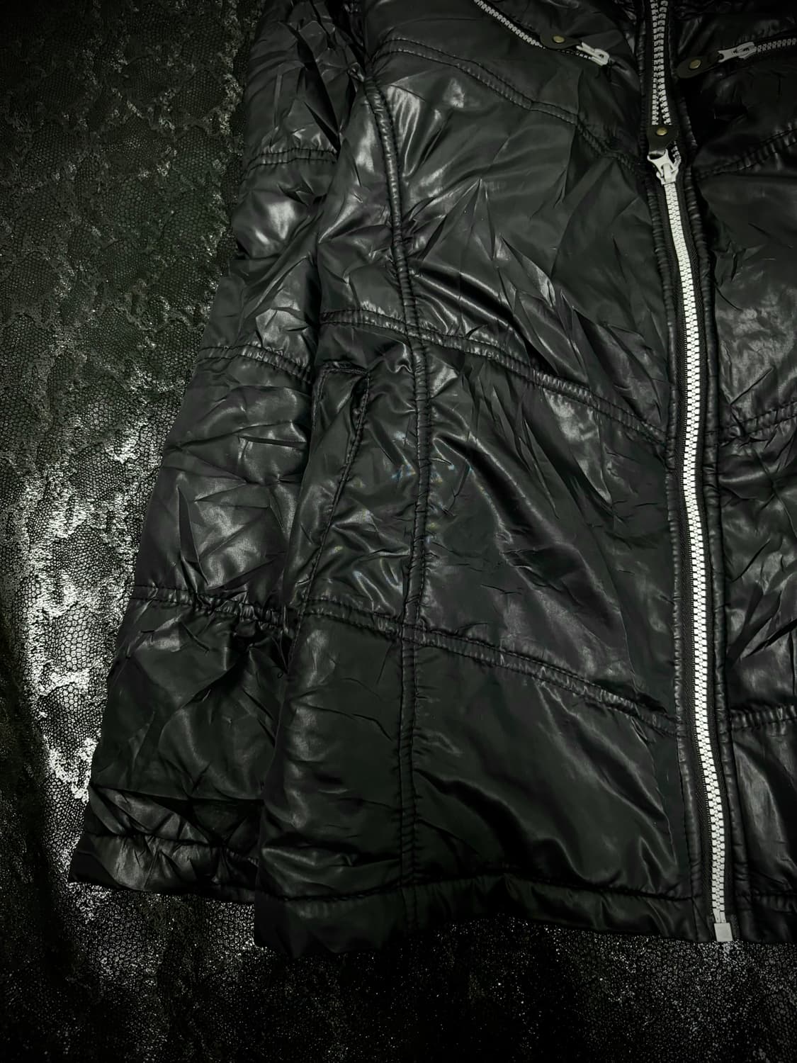 “Vintage” Chic Mood Black Zipper detail  상품이미지2
