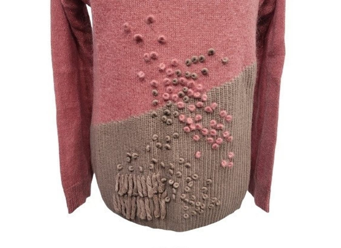 이태리  까라떼레 투톤 캐시미어함유 가디건 7부 M 새상품 상품이미지6