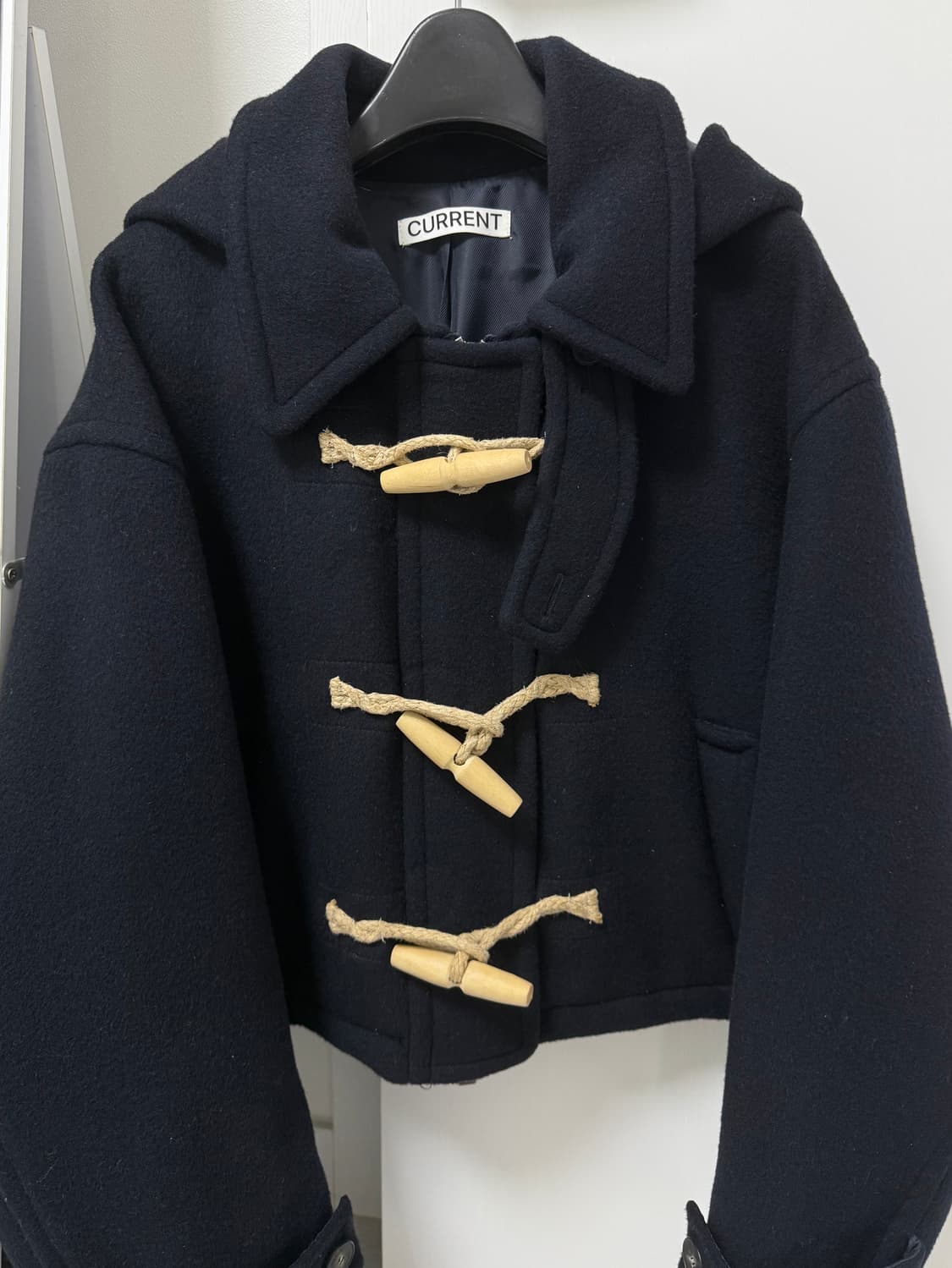 커렌트 크롭 더플코트 떡볶이코트 상품이미지3