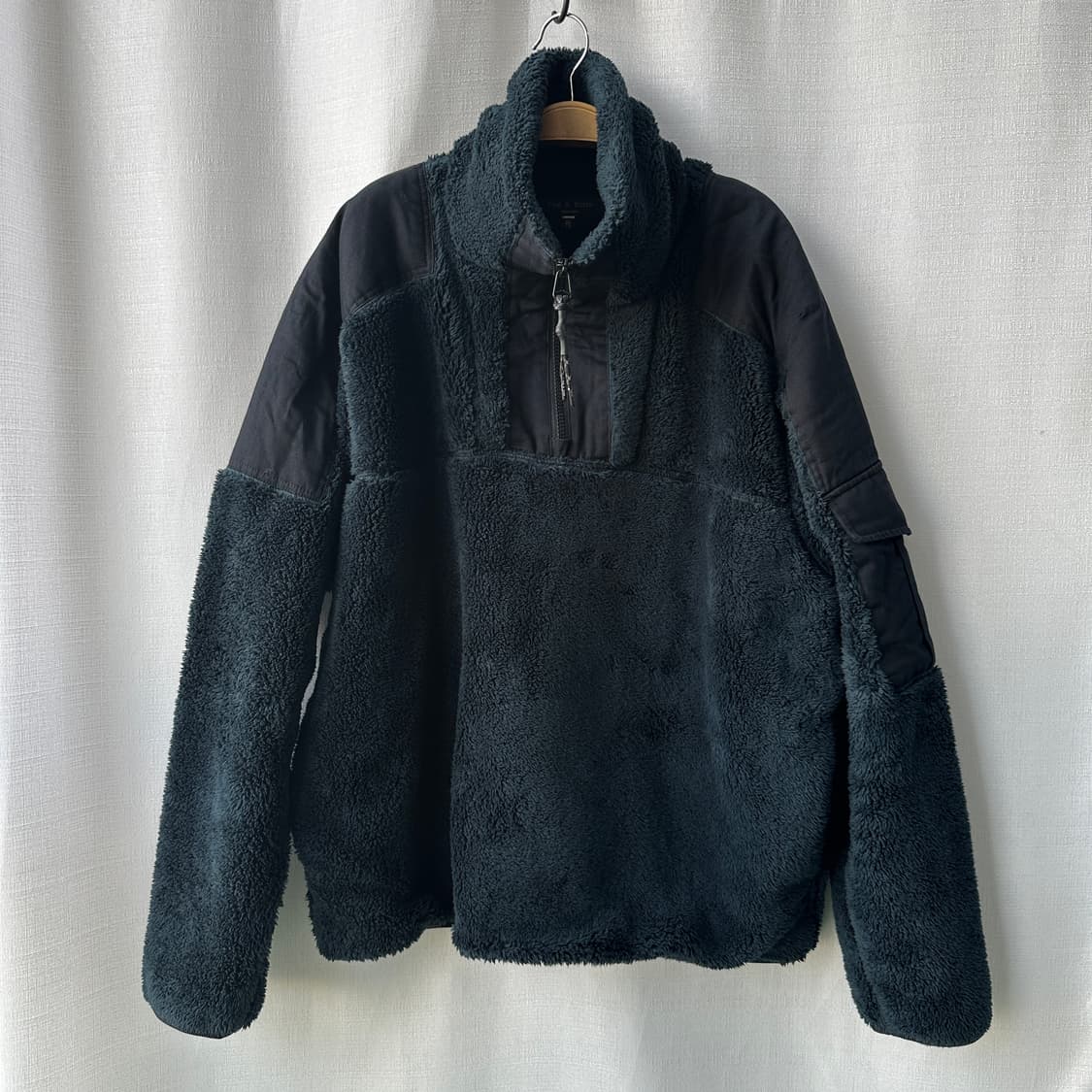 Rag&Bone 랙앤본 플리스 로건 풀오버 블랙 다크그린 XL 상품이미지2