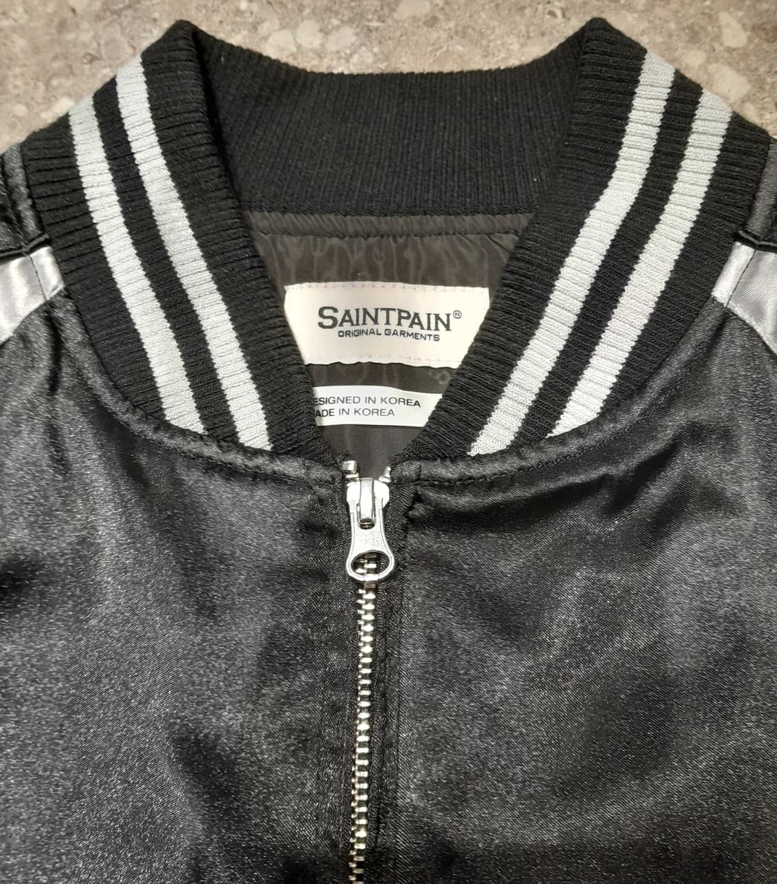 🔥세인트페인 수베니어 자수 자켓 블랙 (M)   상품이미지5