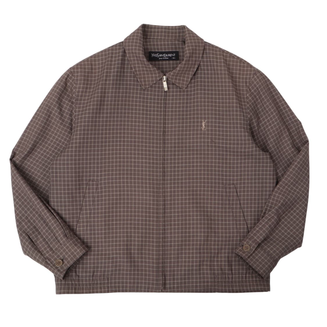 입생로랑 뿌르 옴므 체크 블루종 자켓 상품이미지1