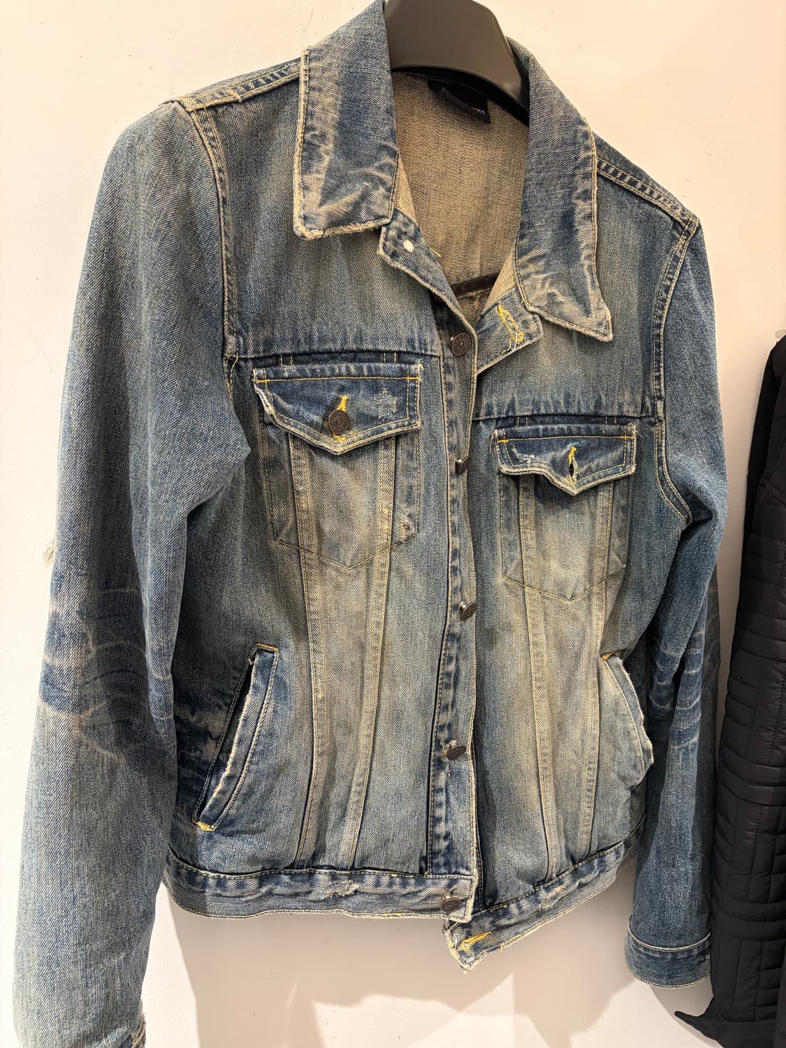 Vintage 워싱 데미지 청자켓 상품이미지2