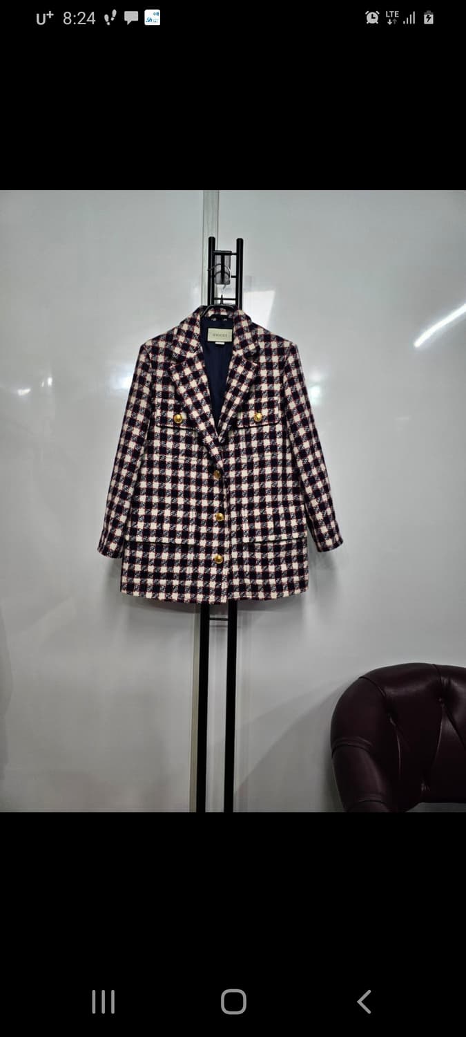 구찌 겨울체크자켓     36(실용55~정66) 상품이미지2