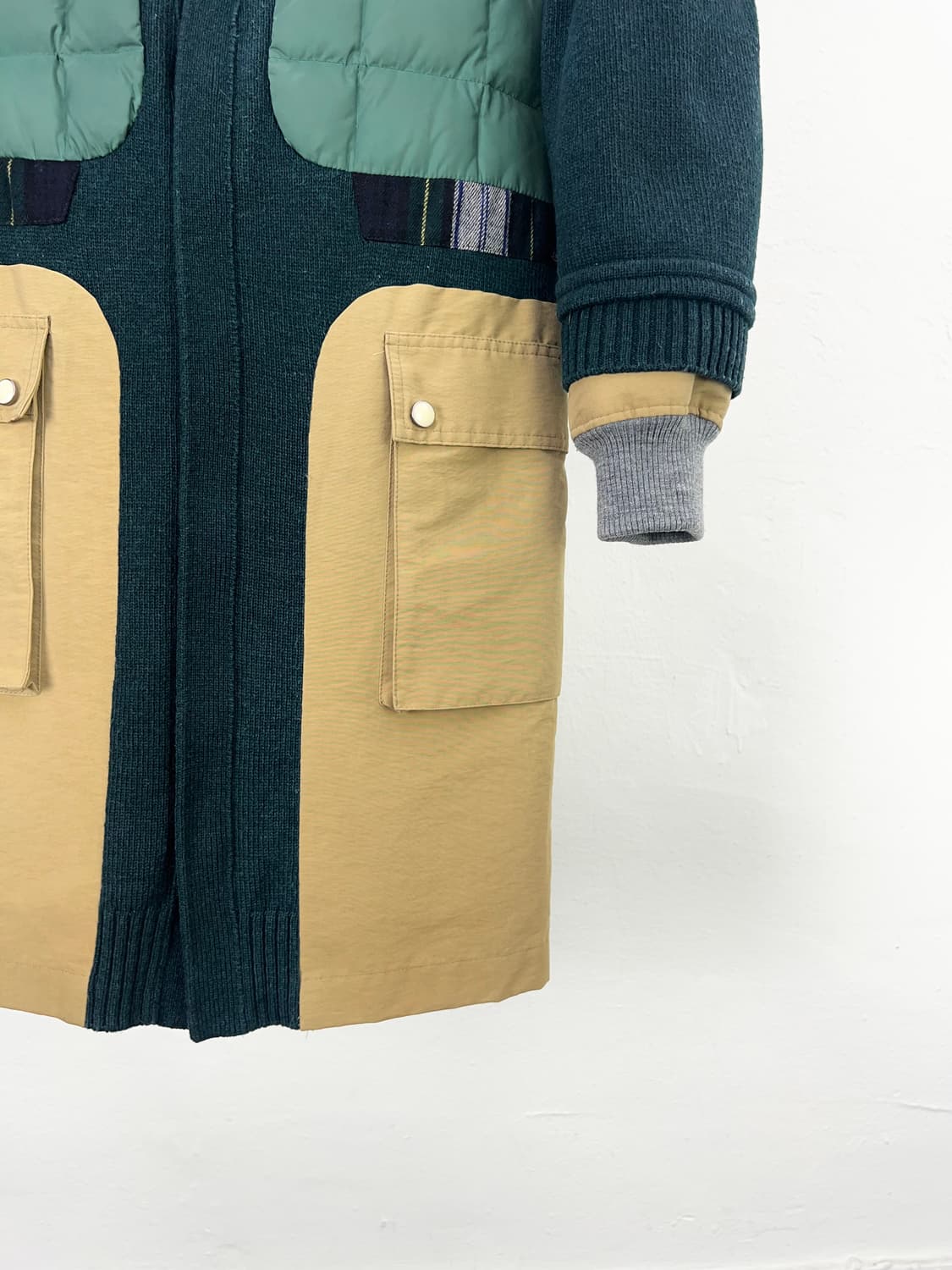 언더커버 08AW 언리얼 패치워크 도킹 다운 자켓 상품이미지5
