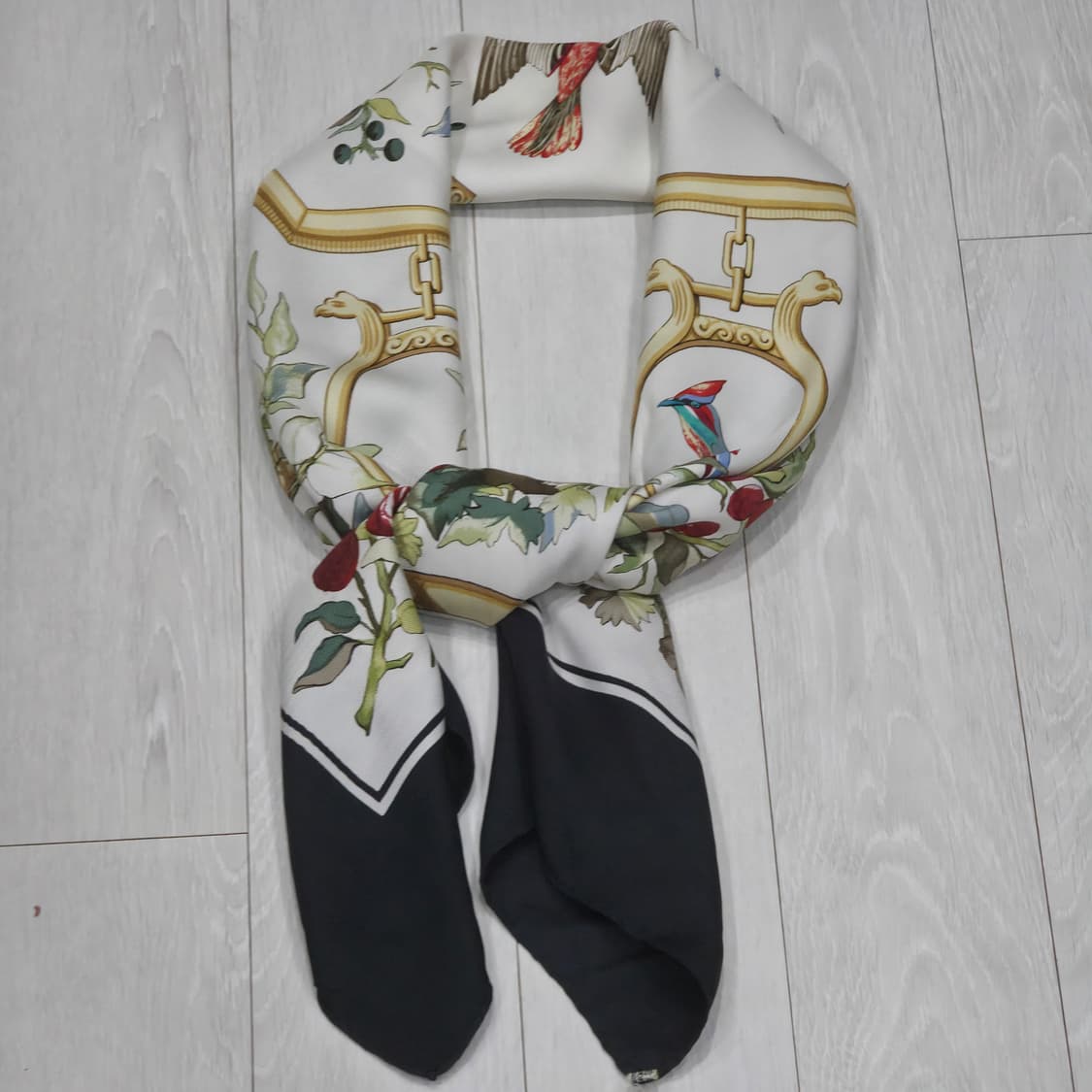 에르메스 90s 까레90 RAMAGE 라마지 라마쥬 패턴 스카프 상품이미지9