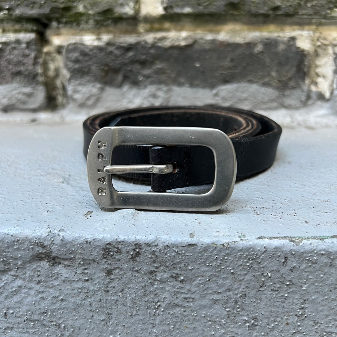 폴로 랄프로렌 로고 레더 벨트 상품이미지1