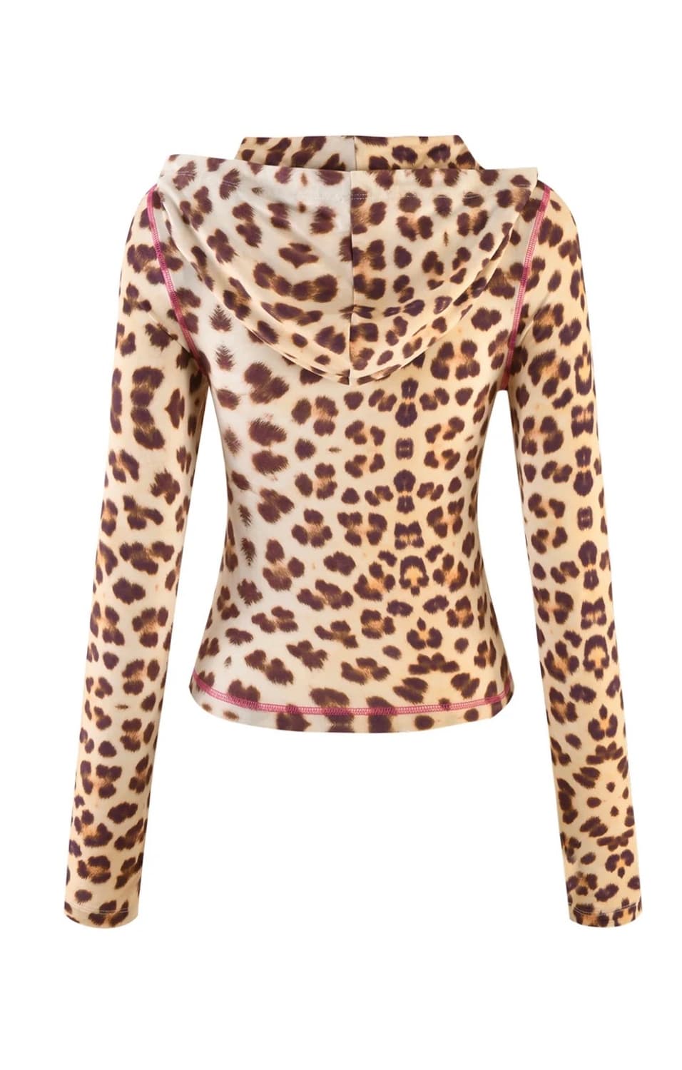 I am gia BLARE HOODIE 레오파드 후드집업 상품이미지3