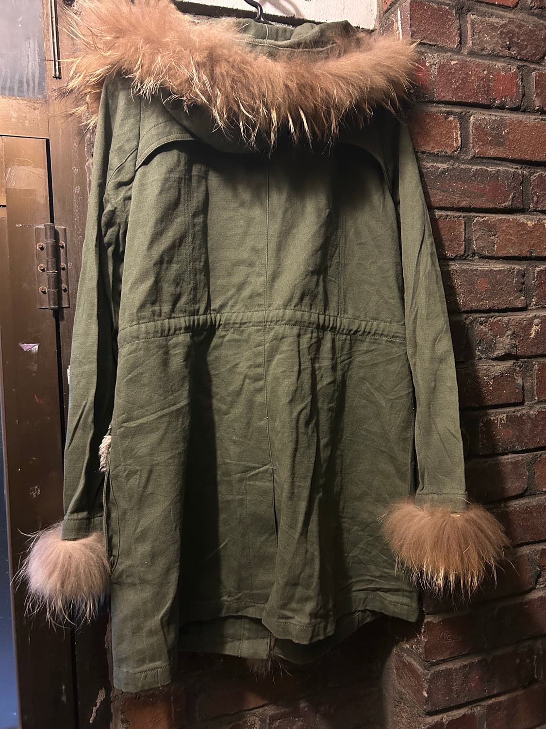 2000s JPN 리얼 라쿤퍼 디테일 야상 자켓 상품이미지3