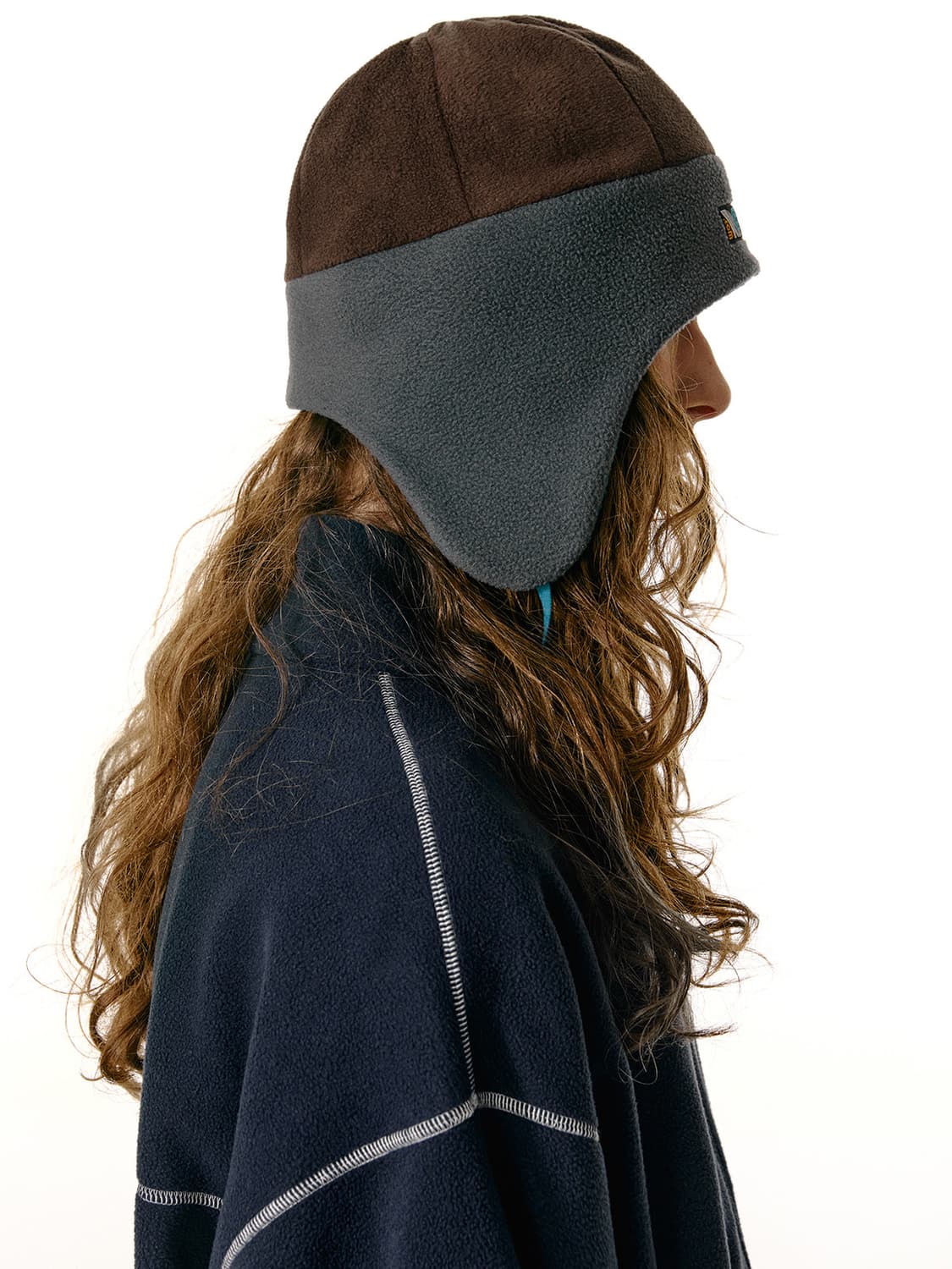 테켓 Recording Fleece Earflap Beanie Brown 상품이미지2