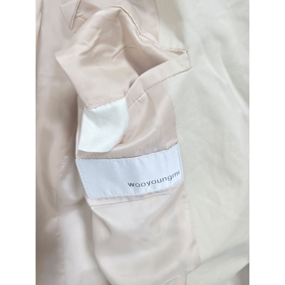 솔리드옴므 우영미 베이지 트렌치 코트 M 상품이미지3