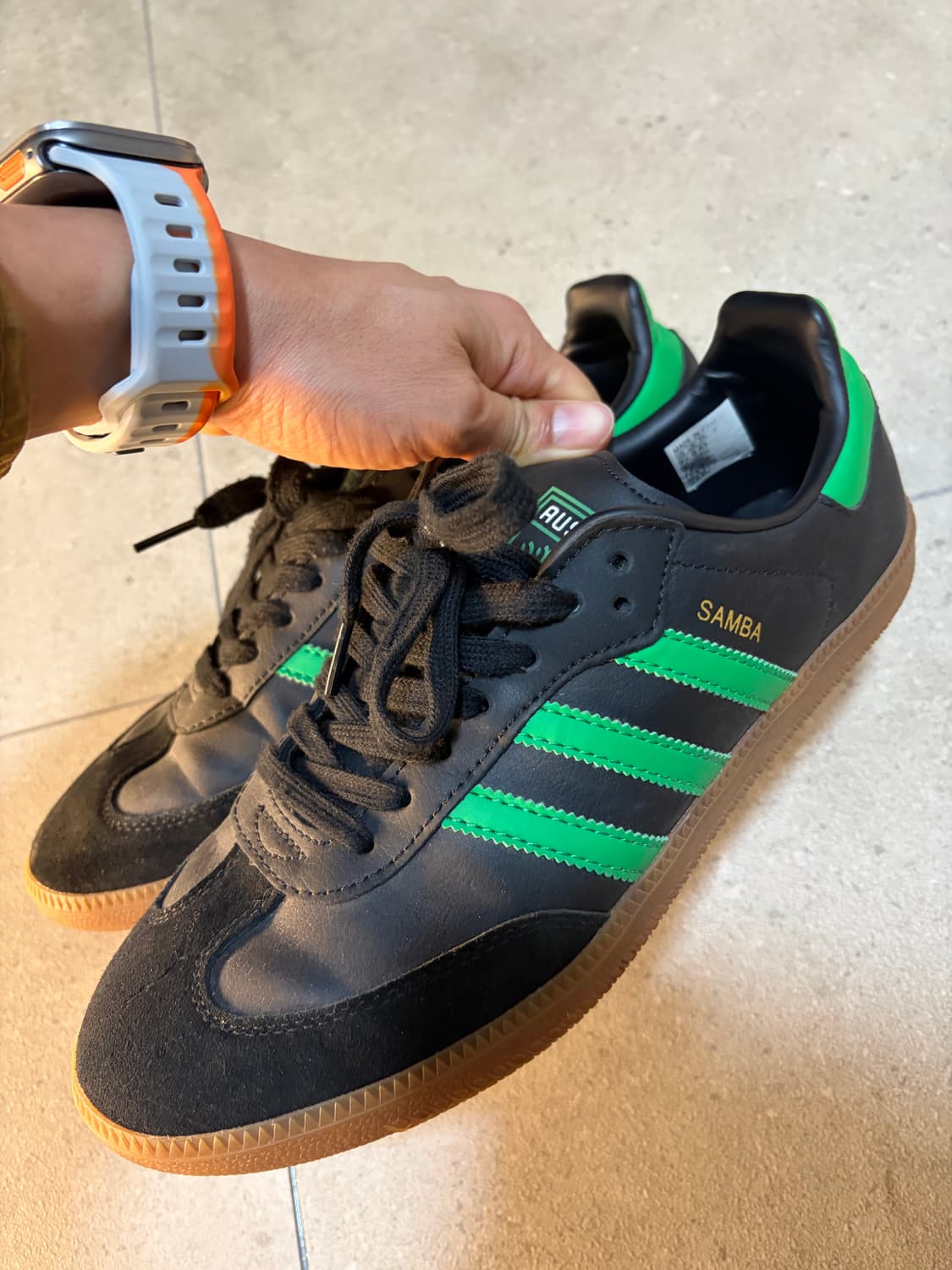 아디다스 삼바 블랙/그린 오스틴Fc 상품이미지1