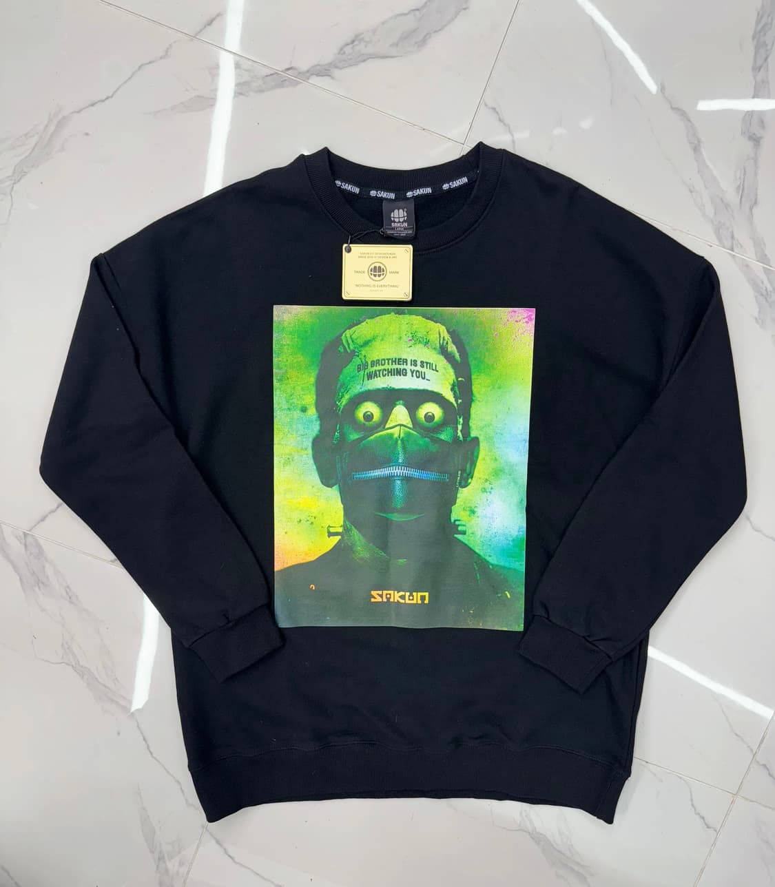 •SAKUN 사쿤 프린팅 긴팔 맨투맨  상품이미지1