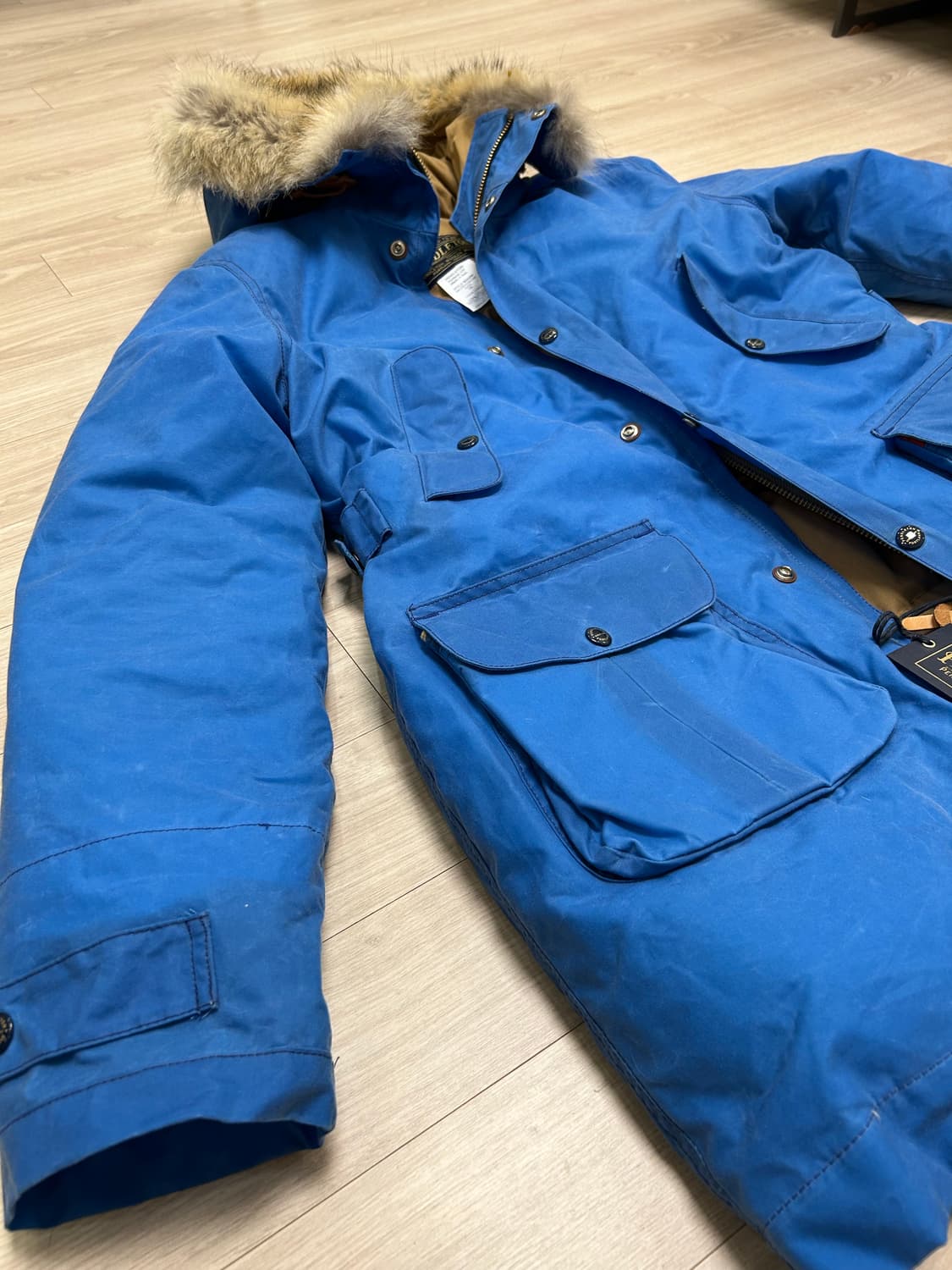 PENDLETON 후드 퍼 파카 블루 상품이미지2