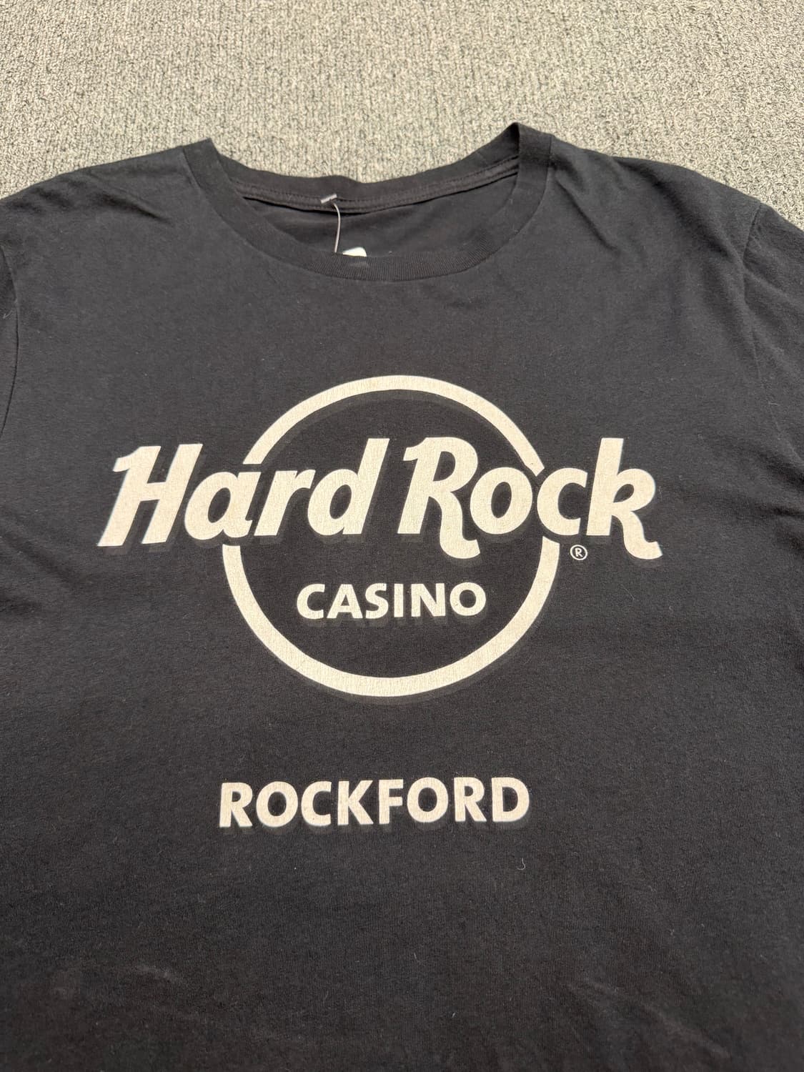 OS) 하드락 빈티지 로고 프린팅 반팔 티셔츠 상품이미지2