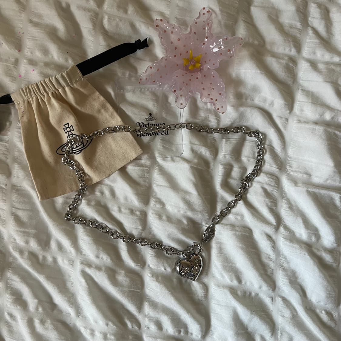 비비안웨스트우드 리 하트 펜던트 네크리스 상품이미지3
