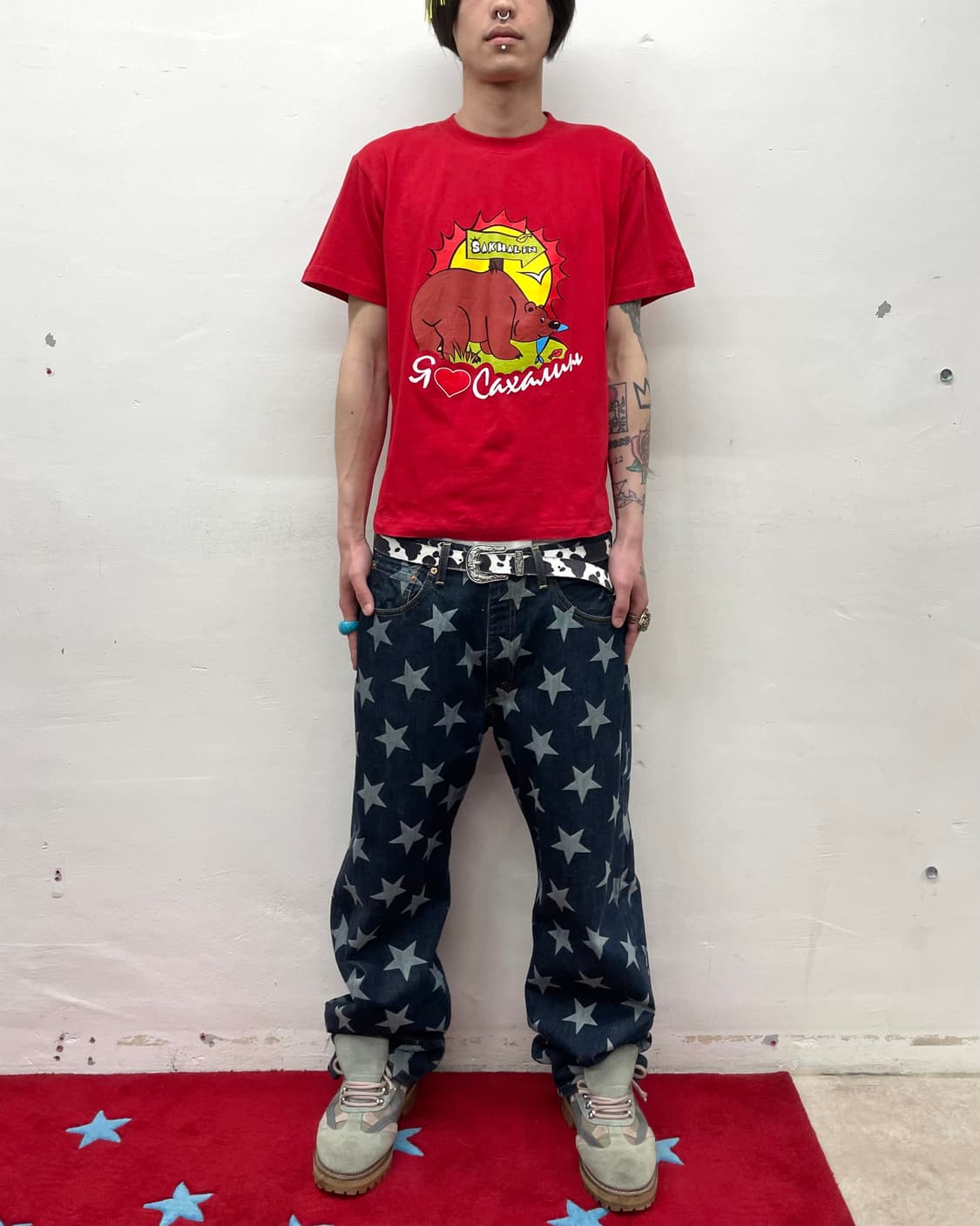Love Bear Kitchee Red T-shirt  상품이미지3