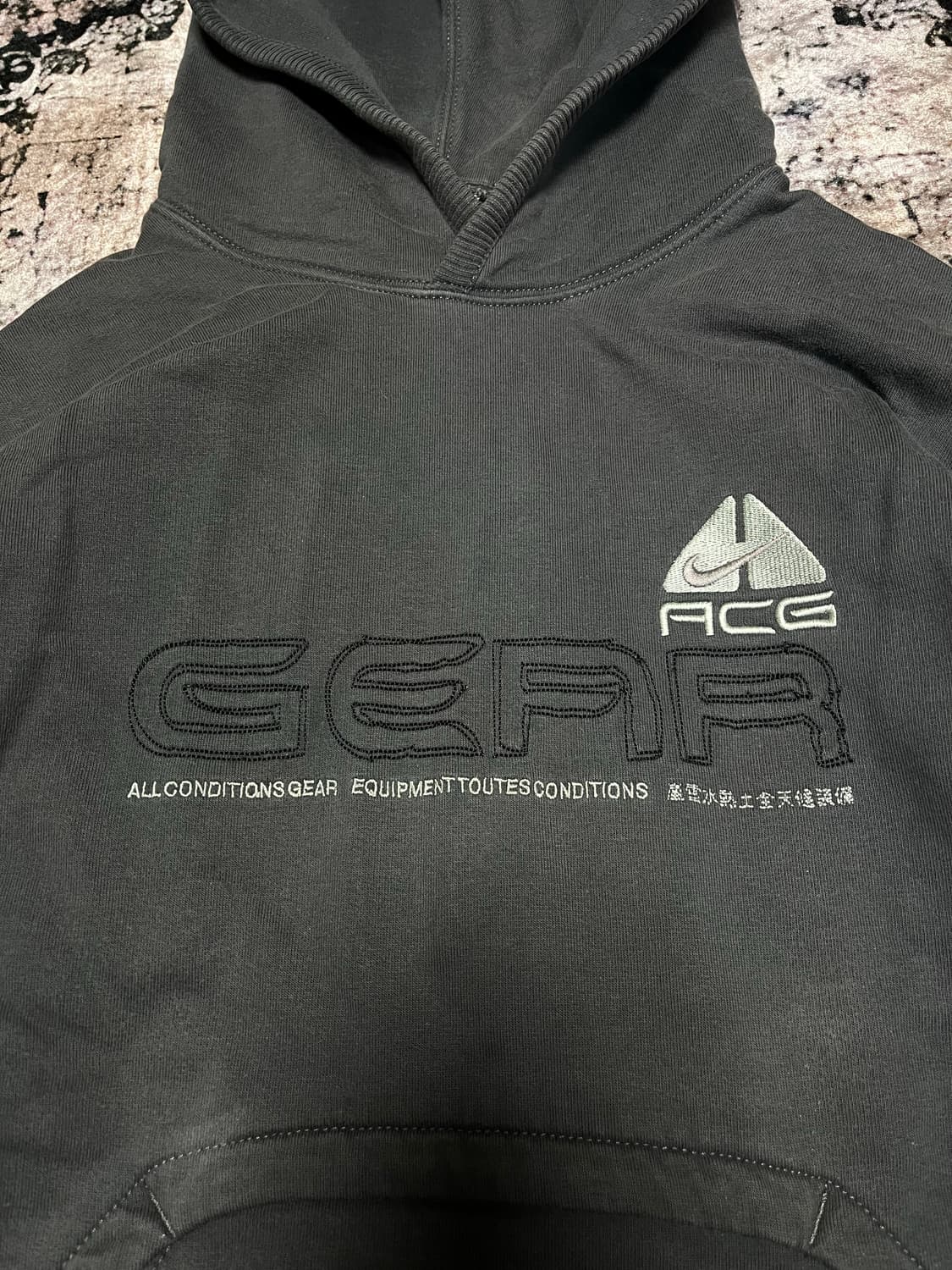 나이키 ACG 차콜 그레이 후드집업 L 상품이미지3