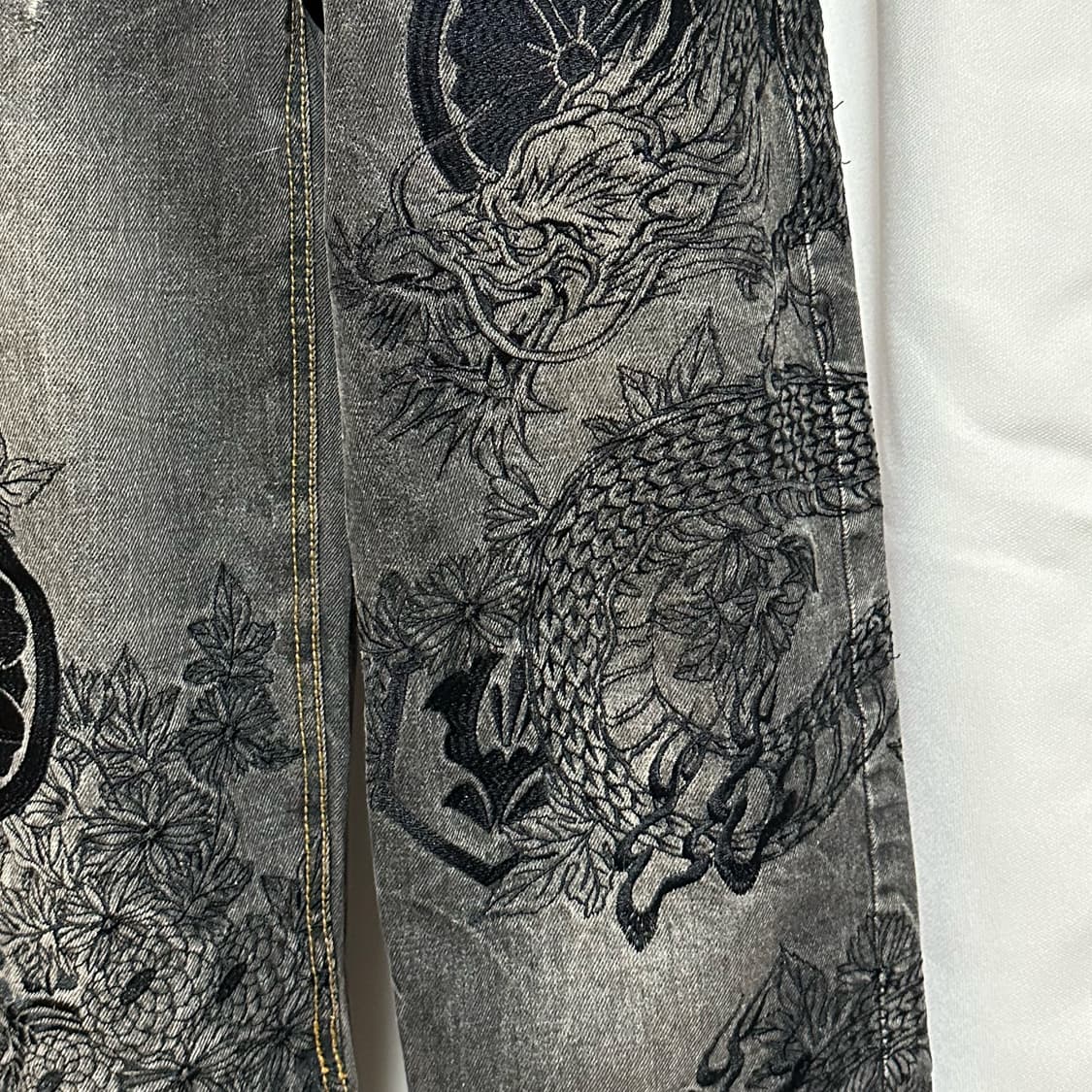 오리엔탈 자수 데님 팬츠 상품이미지4