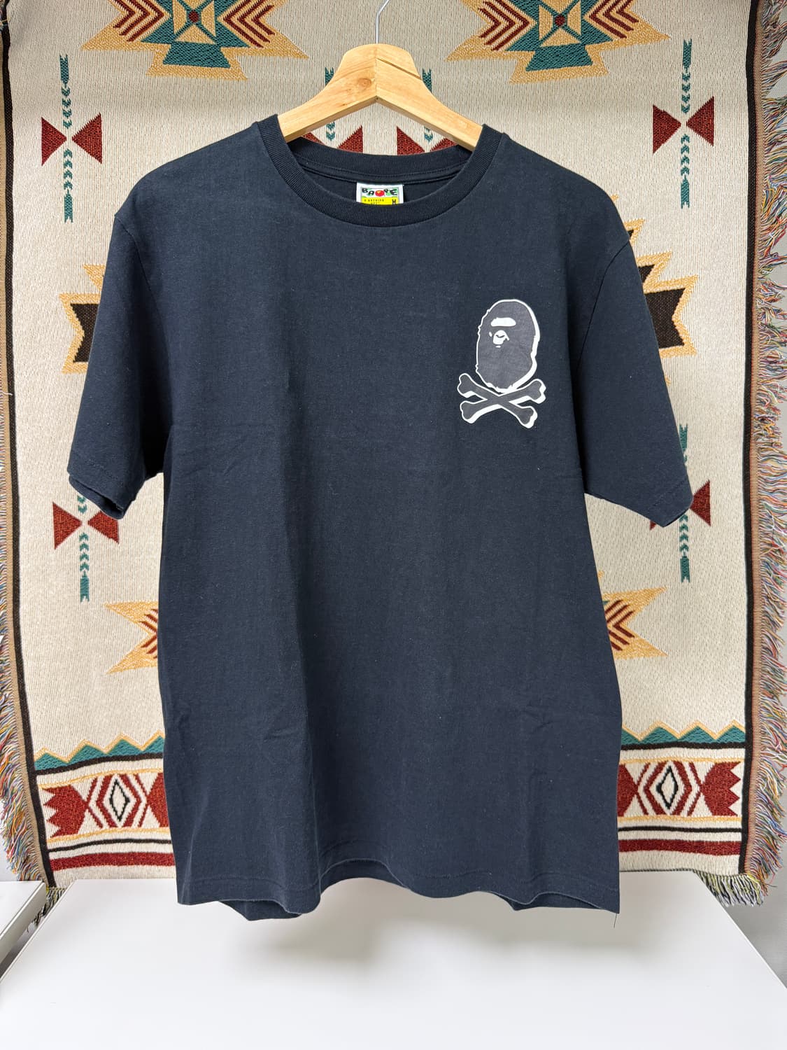 BAPE 베이프 Pirate Head 로고 반팔티 블랙 상품이미지2