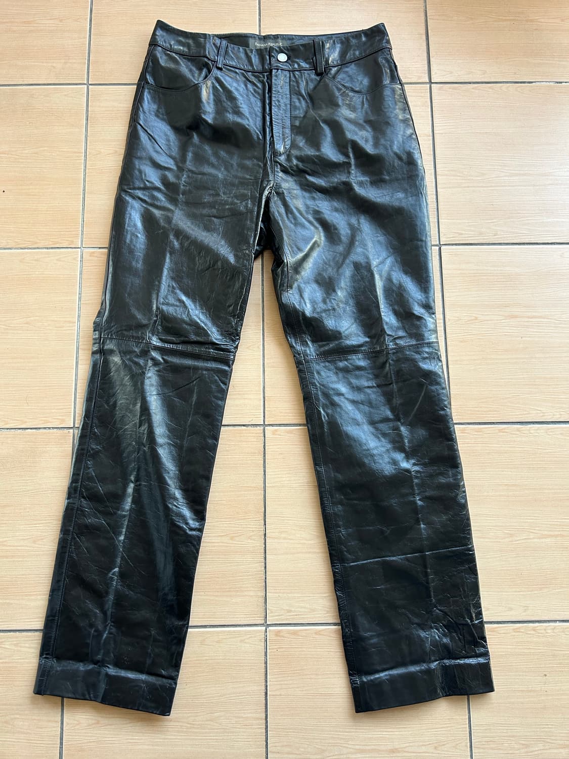 90-00’s 바나나리퍼블릭 레더팬츠 상품이미지1