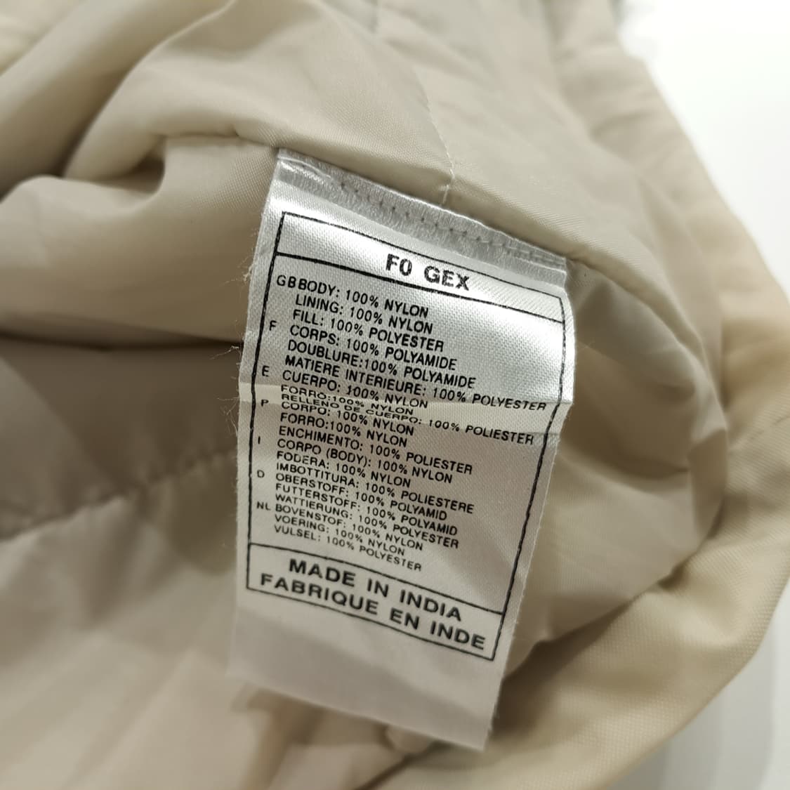 CN933 S 나이키 베이지 패딩 자켓 점퍼 상품이미지8