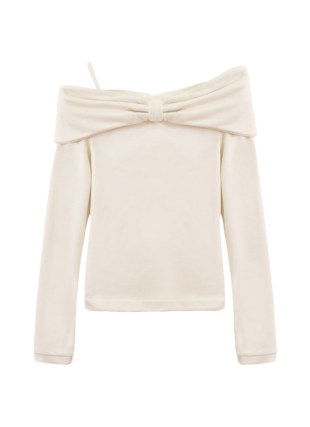 [새상품] 슈가블리스 리본 허그 티 베이지 클리시어 벨리아르 상품이미지1