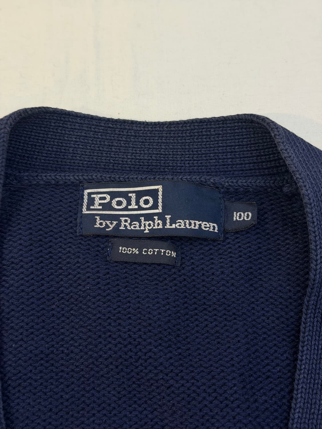 폴로 랄프로렌 코튼 니트 가디건 네이비 상품이미지7