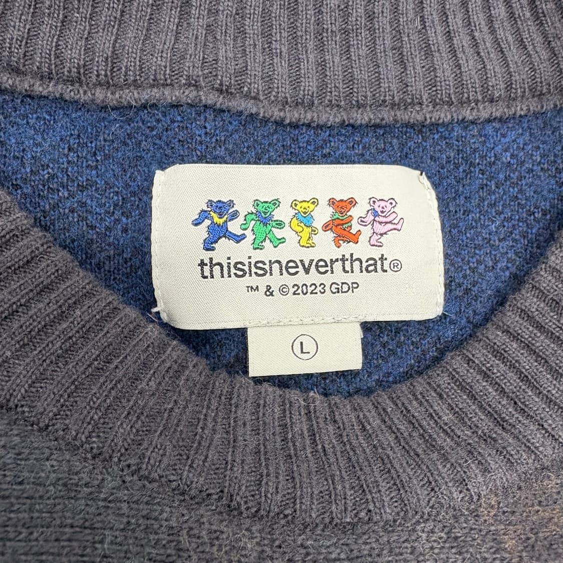 (100)디스이스네버댓x그레이트풀데드 댄싱베어니트 상품이미지4