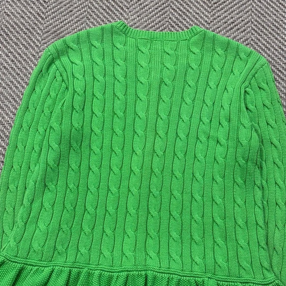 랄프로렌 프릴 꽈배기 가디건 v2701 상품이미지4