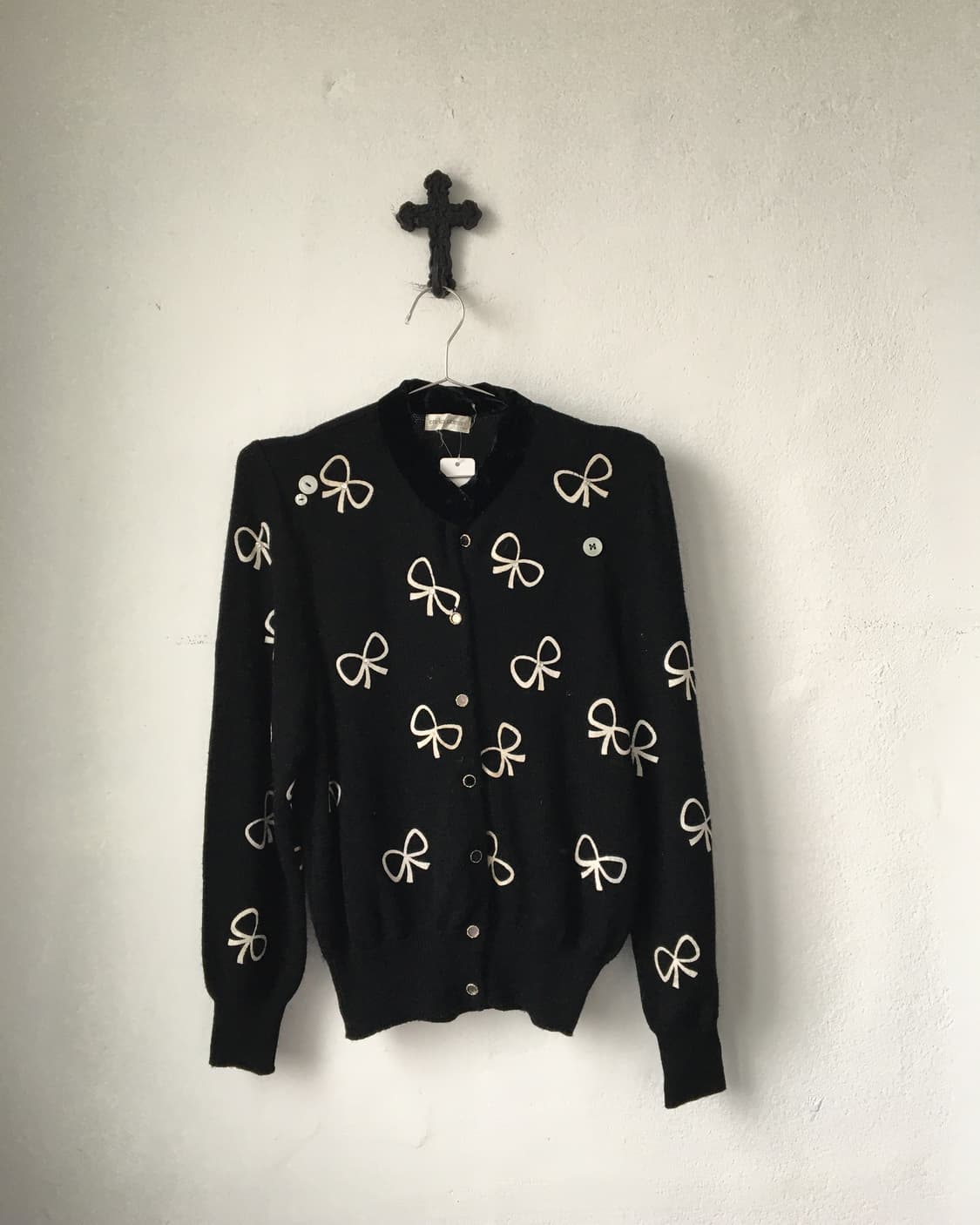 Ribbon pattern knit cardigan 상품이미지1