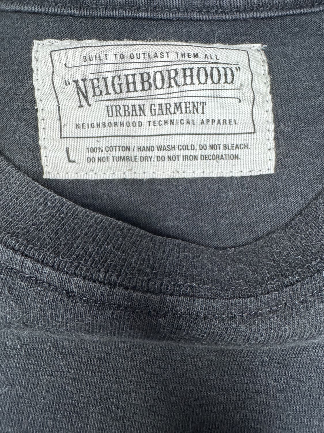 빈티지 네이버후드 NEIGHBORHOOD 원포인트 로고 티셔츠 L 상품이미지3