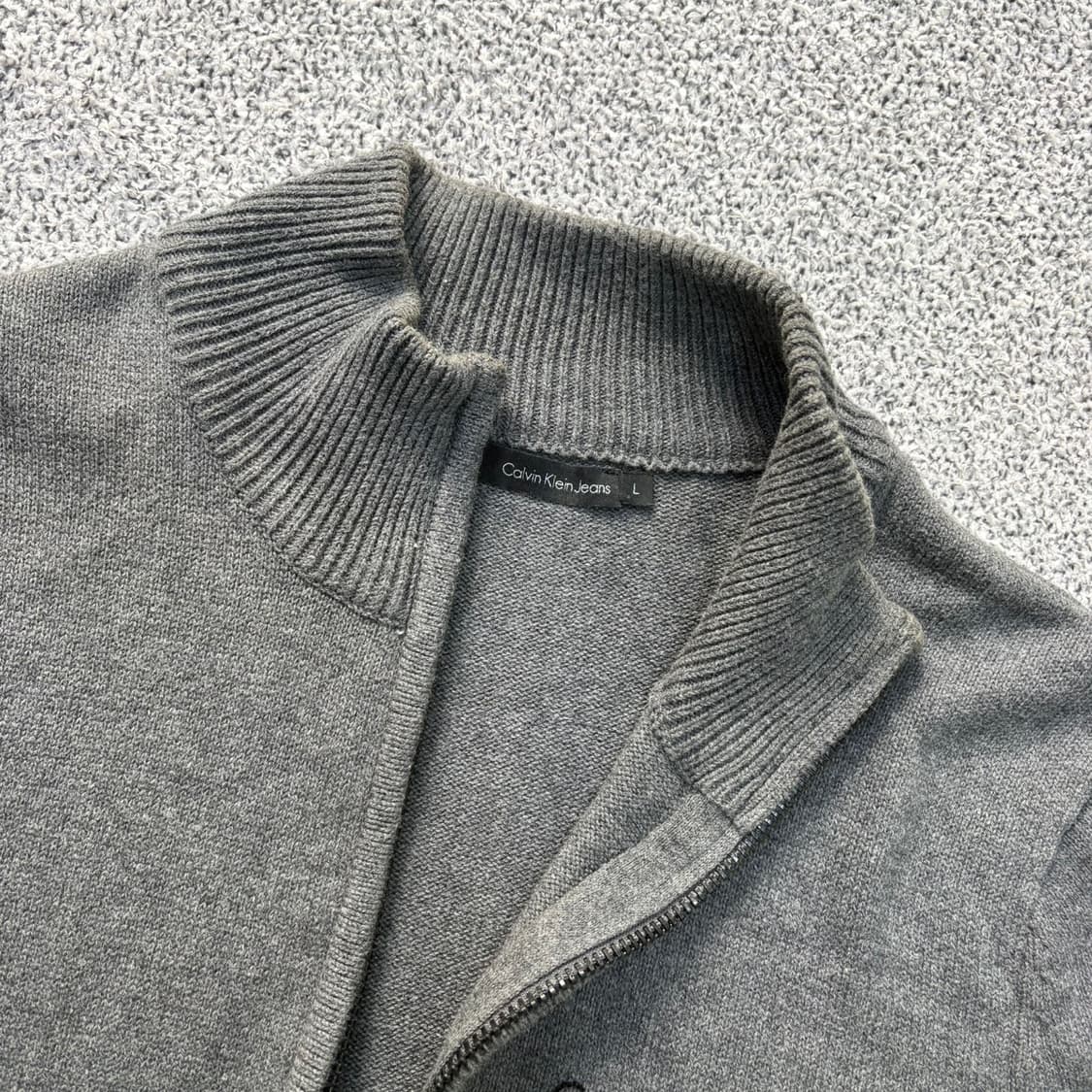 L 캘빈클라인진스 니트 집업 가디건 0401J 상품이미지2