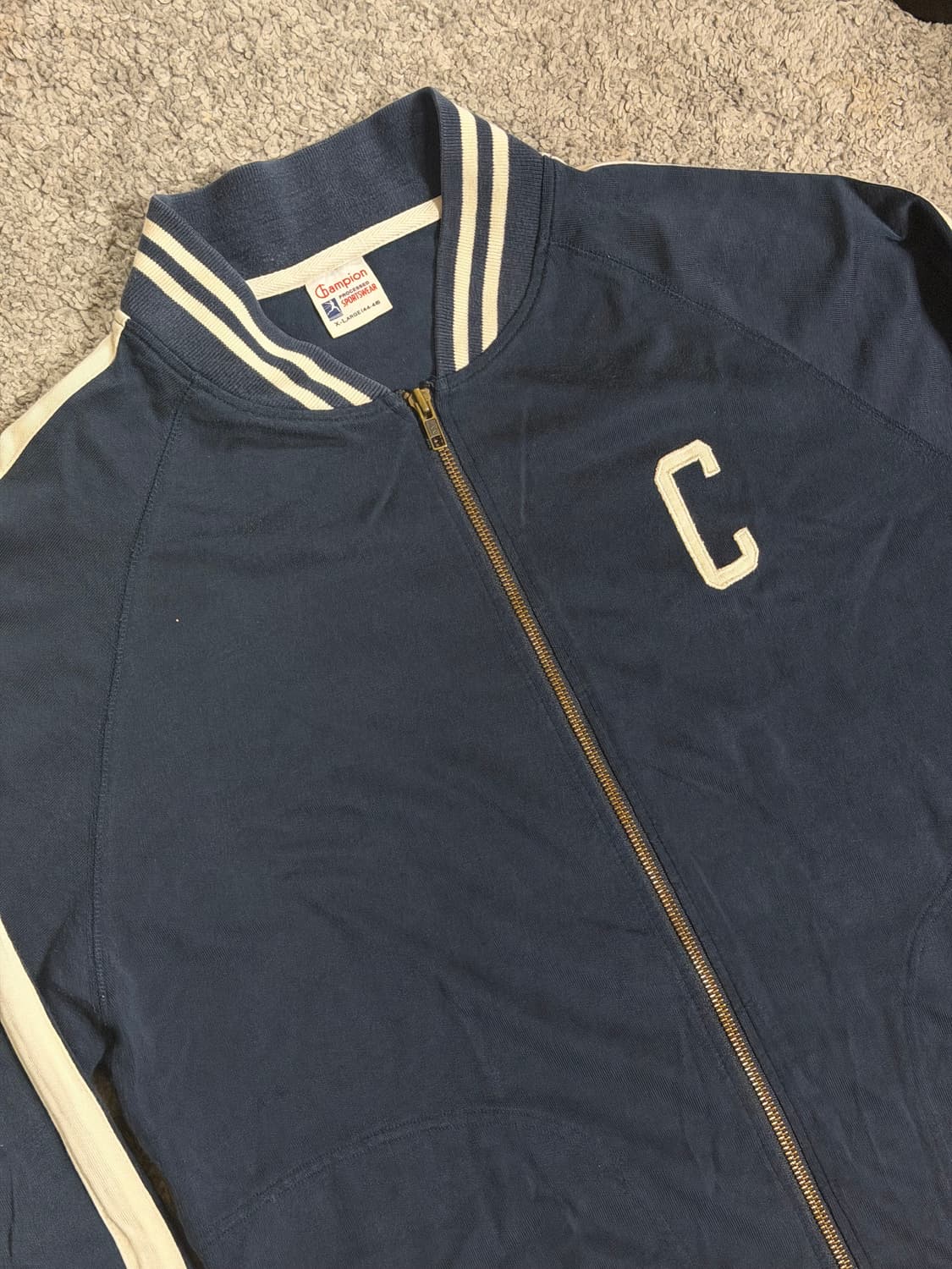 60s 챔피온 러너스택 복각 래글런 트랙자켓 상품이미지4