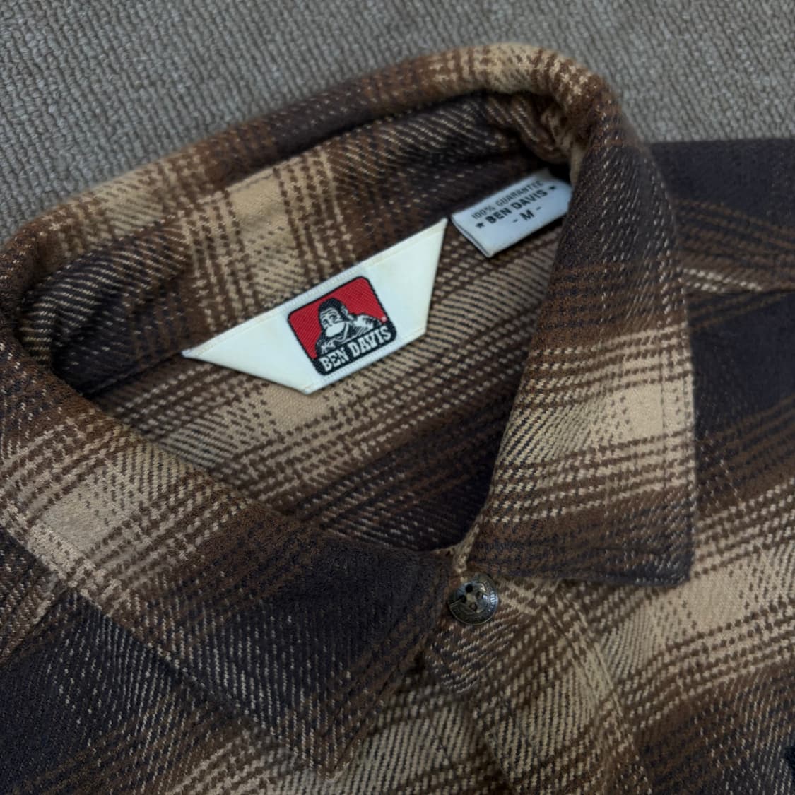 BENDAVIS 벤데이비스 옴브레 헤비플란넬 체크셔츠  상품이미지2