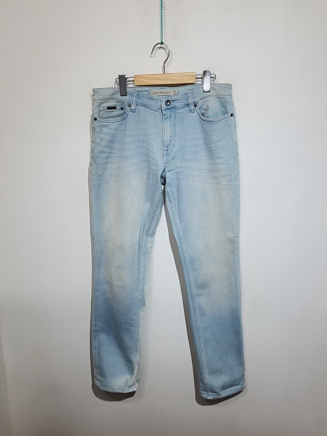 (32) 캘빈클라인 청바지 연청 스판 CK 데님팬츠  상품이미지1